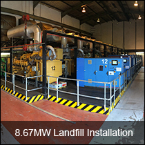 Case Studies - 8.67MW Landfill Installation